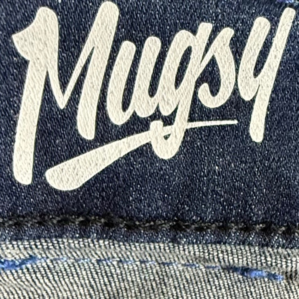 Mugsy Jeans Mens 33x30 Studio Blue Straight Leg Dark Wash Style FLX3NSB - Picture 5 of 9